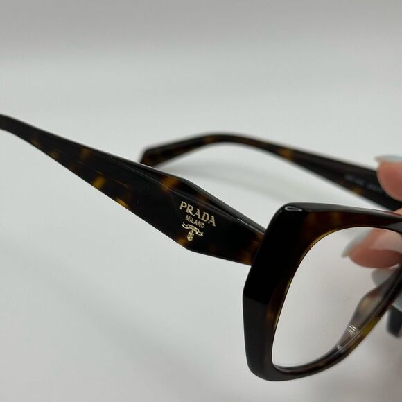 PRADA Eyeglasses PR18WV 2AU101 Tortoise Demo Lens Women NEW - Picture 5 of 12